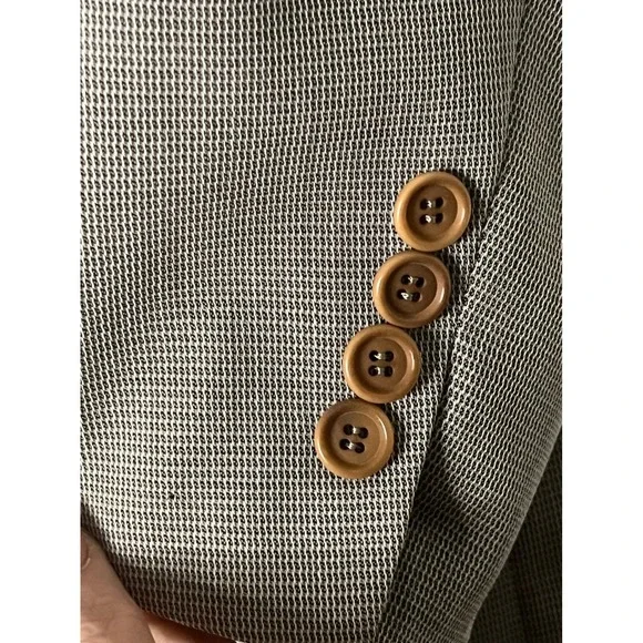 Chiavari Suit Mens 48R/42w Brown Tan 100% Wool 3 Button Made‎ in Italy